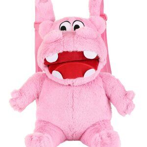 NEW Hungry Hungry Hippos Pink Plush Backpack